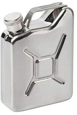 Petacas de Alcohol,Petaca Libres de BPA Mini 5 oz de licor de whisky creativo Flagon petaca de vodka tambor de aceite 304 Acero inoxidable portátil de alcohol