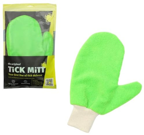 TiCK MiTT Zecken-Handschuh (Müheloser Zecken Entferner für Mensch & Tier, Perfekt zum Zecken Entfernen ohne Chemie, Alternative zur Zeckenzange & Zeckenhalsband für Hunde)