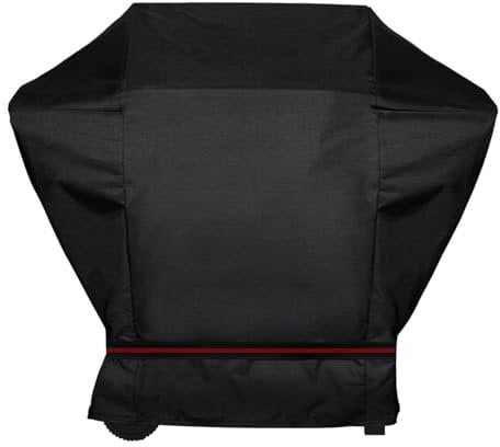 Abdeckhaube Grillabdeckung für Gasgrills Chicago 3+4 Brenner, Cubiq Pro 3 KR Turbo, Grill Abdeckhaube Wetterfest Wetterschutzhülle Zubehör für Weber, Taino Gasgrill, Abdeckplane, UV-beständig, 600D