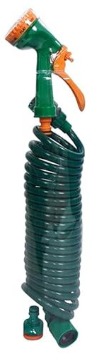 HERSIG - Manguera espiral de jardín verde osc. - 10m.