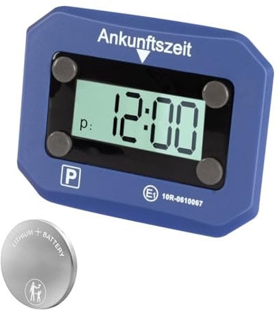 STAHLWERK Elektronische Parkscheibe | Digitale Parkuhr | automatischer Park-Timer mit offizieller KBA- und StVO-Zulassung