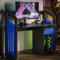 X-Rocker Battalion 120x60cm Blue Gaming Desk with Shelves, Computer Gaming Desk with Drawers, Sturdy and Home Office with Storage Cupboard and Shelf for Kids and Juniors - Blue