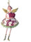 Engel Weihnachten Baumschmuck Figur Deko Hänger Christbaumschmuck Ornament 15 cm (weißes Kleid geblümt mit Herz)