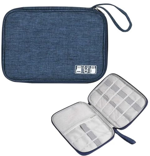 Cable Organiser Bag, Accessories Organizer Bag Travel Gadget Bag Data Line Protect Sets Travel Cable Organiser Bag Cable Organiser for Chargers Cables USB Drive SD Card Power Bank Disk Organizer