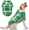 BEAUTYZOO Kapuzenpullover Mit Karomuster Für Kleine, Mittelgroße Und Große Hunde - Britischer Stil, Weicher Und Warmer Hundepullover Mit Leinenloch, Kapuzen-Kleidung, Sweatshirt