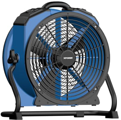 XPower Professioneller hitzebeständiger Axialventilator für beheizte Umgebungen, erzeugt keine Wärme (X-48ATR)