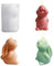 CHENBOOW Silikonform Ostern, Osterhase Silikonform, Kaninchen Kerzenform, Gießen Stehend mit Geschlossenen Augen, für Room Decor Osterdeko