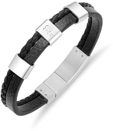 POLICE Unity Armband für Herren Leder 190 mm