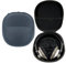 Aufbewahrungstasche Handtaschen Für AKG K121S K511 K141MKII K142HD K52 K72 K92 Kopfhörer Schutzhülle, Reisetasche Hartschalen Case Cover Hülle Headphone Bag (Pu Leder,20x19x10CM)