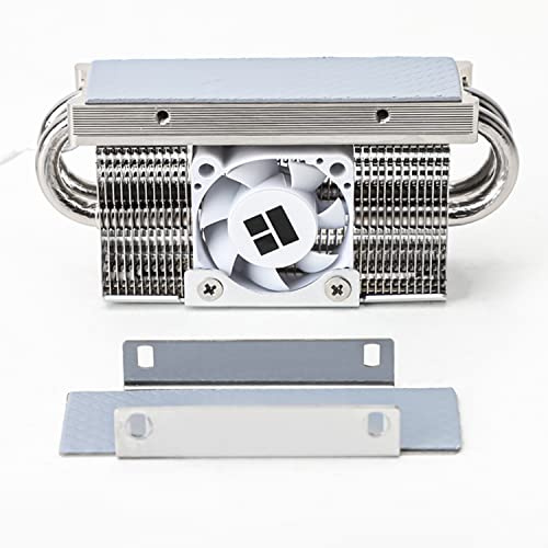 TR-Thermalright HR10 2280 PRO - Dissipatore per SSD M.2, Radiatore con 4 Heatpipe da 5mm per PS5/PC, Compatibile PCIe 5.0, con Ventola CPU da 30mm - 6500RPM