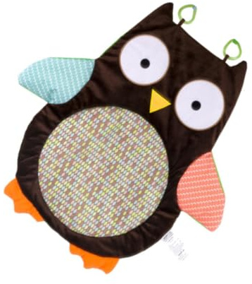 Eulen Polyester Krabbelmatte, Rutschfest, für Babys und Kinder | Bodenmatte für Wohnzimmer, Entlastet Druck und Müdigkeit, Angenehme Haptik, 1 Stück Zufällige Farbe