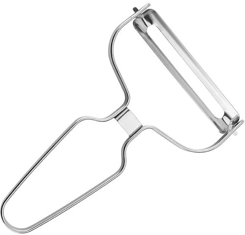 Edelstahl Sparschäler,Kartoffelschälmaschine,Multifunktional Schäler Gemüse,Rostfrei Und Langlebig,Extra Breit Praktischer Schäler,Küchenutensil,Geeignet Für Harthäutige Gemüse wie Gurken Und Zucchini