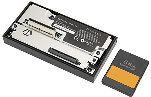Solinder Network Adapter with Free McBoot, 64MB Memory Card for, Prevent Interference, Plug, and Play HDD Hard Disk Adapter, Compatible with Almost All Versions, Supports Up to 2TB HDD