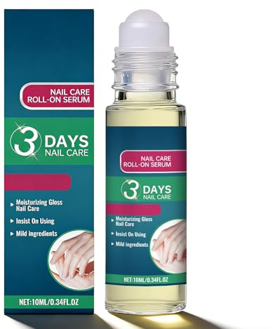 3 Tage Nagelpflegeöl, 3 Days Nail Care Oil Roller, Schnelle Pflege für Trockene, Schwache und Brüchige Nägel, Tägliche Feuchtigkeitsspendende Nagelhautpflege für Männer und Frauen (1pc)