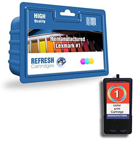Refresh Cartridges Remanufactured Ink Cartridge Replacement for Lexmark 018CX781E / No1 (Tri-Colour)