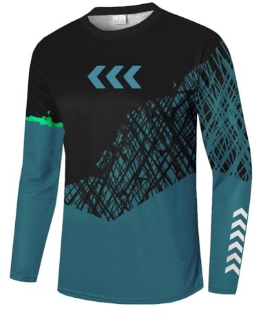 UGLY FROG 2025 Herren Mountainbike Downhill Freeride BMX Trikot Shirt Motocross Langarm Ärmel MTB/Downhill Cycling Jersey