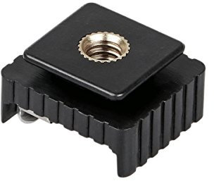Blitzadapter Blitzschuh-Adapter mit ISO-Blitzschuh und 1/4 Gewinde