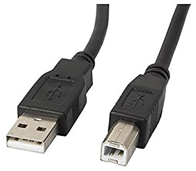 Lanberg CA-USBA-11CC-0018-BK - Cable USB-A 2.0 a USB-B macho/macho con Ferrita 1.8m Negro
