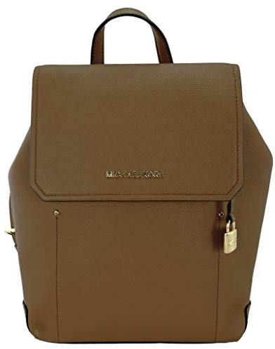 Michael Kors Hayes Leather Backpack Brown Luxury Formal Rectangular Daypack