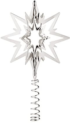 Georg Jensen Top Star - Palladium plattiert Messing mit rotem Band - klein