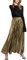 Letuwj Damen Metallic Elegant Plissee Röcke Gold M