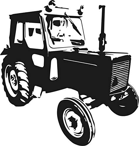 Wandtattoo: Landmaschine, Traktor, Agra, Oldtimer, Kult //Farb- und Größenwahl, Wandaufkleber (Hellgrau - 480 mm x 450 mm)