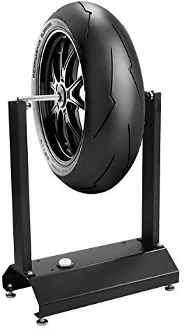 COSTWAY Dispositivo Equilibradora de Ruedas de Motos Soporte de Equilibrado Conos Regulables para Centrado para Casa Taller