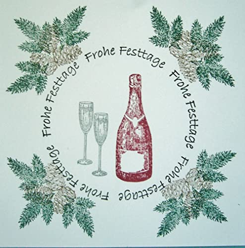 Nellies Choice Clearstamp Christmas time Happy New Year