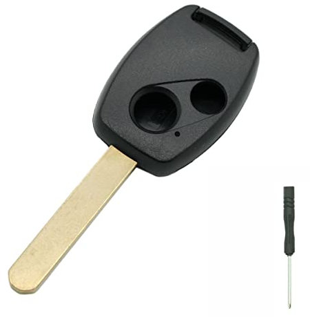 BROVACS Replacement Key Shell Compatible with HONDA Accord Civic CRV Pilot Fit 2 Button Keyless Entry Remote Key Case Fob PG205