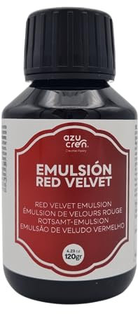 Azucren, Bakery Emulsionen Red Velvet für Süßwaren, Aroma zum Süßen von Lebensmitteln, Für Köche und zum Kochen, Backen und Dessertherstellen zu Hause,120 G