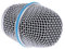 lahomia Steel Handheld Microphone Mesh Ball Head Replacement Mic Grill Cover Silver - BETA 87A