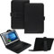 NAUC Tablet Tasche kompatibel mit DOOGEE T30 / S/SE/E/Pro Keyboard USB Hülle Tastatur QWERTZ Tastatur Schutzhülle Standfunktion Magnetverschluss Cover Universal, Farben:Schwarz