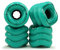 Shark Wheel 60 mm 78a, Skateboard-Cruising-Räder, California Roll, Turquoise, 4er-Set