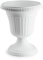 CABLEPELADO Maceta Copa, Macetero Copa, Florero Copa, Diseño Roma, Macetero Redondo, Tiesto, Fabricado en PP5 Apto balcón, jardín, Patio, Interior, 37 cm diámetro x 43 cm Altura, Color Blanco
