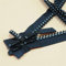 zxxin-Cerniera Zipper con Cerniera di Strass, Cappotto in Piumino con Cerniera per Cucire Fai da Te Cucito, 10# Doppia Apertura della Zip di Diamante Lucido, Accessori Craft