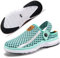 Zuecos Mujer Hombre Verano Zapatillas de Jardín Pantuflas de Estar por Casa Sandalias de Playa Piscina Ligeras Chanclas Respirable Verde 38