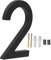 KONTONTY House Number Numbers House Address Stainless Steel Trim Garden Sign Numbers Address Numbers for Houses 5 Inch Business Phone Numbers Signage Front Door Metal