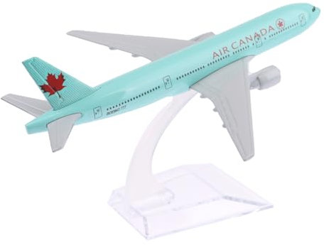 Tiuyii Boeing 777 Airplane Model in 1:400 Scale - 16cm Long Push Together Aircraft, World's Largest Plane Replica for Decoration or Gift