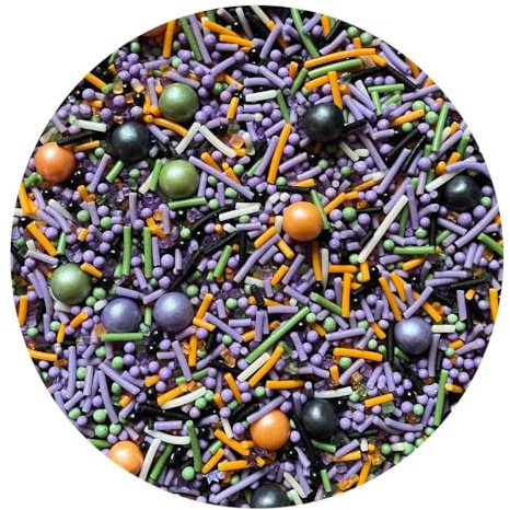 Purple Cupcakes Sprinkles Mix - SPOOKY HALLOWEEN Mix (V) - Halloween Sprinkles for spooky bakes.