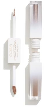 GOSH Eyeconic Eyeshadow 2-in-1 Lidschatten Braun mit matter und metallischer Farbseite I Wisch- & wasserfest, hält bis zu 12h I Hochpigmentierter Lidschattenstift vegan & parfümfrei I 002 Sassy