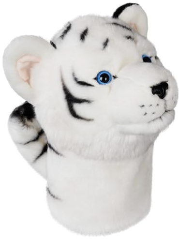 LZFAN Housses de club de golf pour bois et pilotes – Couvre-club de golf amusant en forme d'animal – Cadeaux pour homme et femme (tigre blanc pour conducteur)