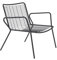 MONDO VIRO un mondo a casa tua Mondo Viro Niedriger Sessel aus lackiertem Metall Roma, Gartenstuhl, 72 x 74 cm, 78 cm
