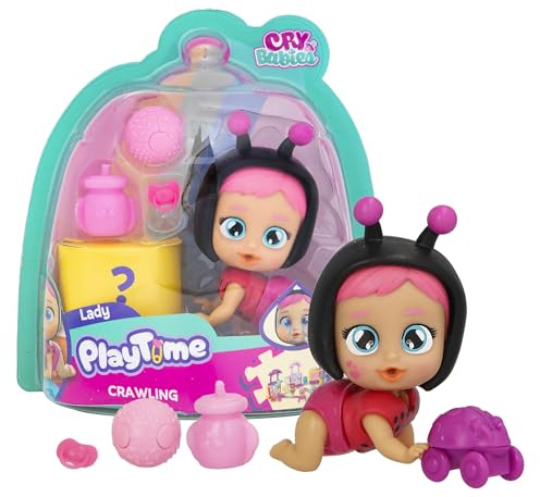 Cry Babies Playtime Day Care Lady, Puppenhaus Day Care Babies mit einem großen interaktiven Zubehör, sie weinen echte Tränen, Werden zufällig gesendet, für Kinder 4 bis 6 Jahre