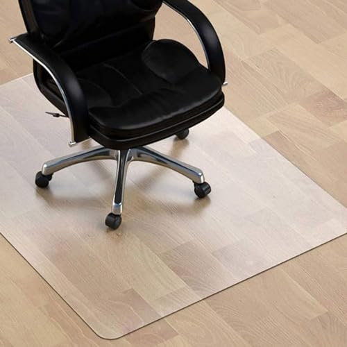 haiyusm Bodenschutzmatte Transparent | Schreibtischunterlage für Bürostuhl | Kratzschutz & Antirutschmatte für Teppich | PVC Bodenbelag Meterware (transparent,80cm×240cm)
