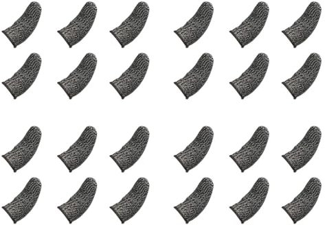 Goorvoucs Finger HüLsen für das Spielen Von Handy Spielen Bildschirm Finger Bett Glatt DüNn Anti-Schweiß für Handy Spiele (24 StüCk)