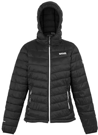 Regatta Hillpack III Damenjacke mit Kapuze, Schwarz/Grau, 36