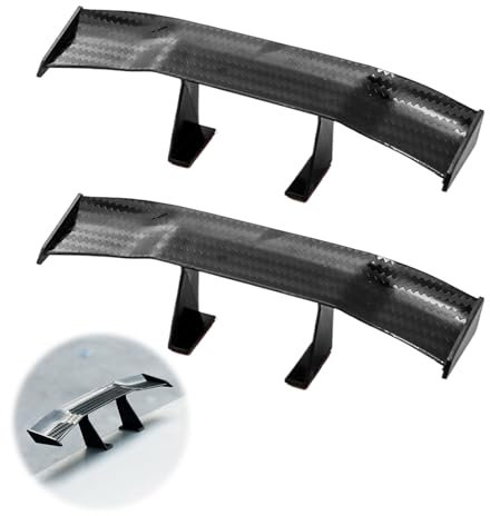 Universal Auto Mini Spoiler SRLWMYI 2 Stuck Kompakter Heckspoiler ohne Bohrung Eignet Sich, für luba 2 AWD 5000 und Worx Mähroboter Allgemeine Verwendung Dekorationszwecke