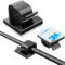 100 PCS Cable Clips with Strong Self-Adhesive, Large Cable Organizer, Cable Management Under Desk, Black Cord Clips for Car, Office and Home,Light Clips Hooks for LED,USB Cable