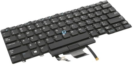 Clavier rétro éclairé pour Dell Latitude 5490, 7490 - QWERTY US