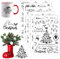 STFYUG 6 PCS Rub On Sticker Weihnachten, Keraflott Folie Für Raysin Möbel Glas Holz